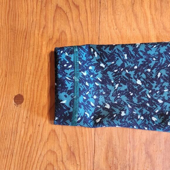 LULULEMON WUNDER UNDER HIGH RISE LEGGING PANT WOMENS 4 MOUNTAIN PEAK GREEN PRINT - Picture 5 of 5